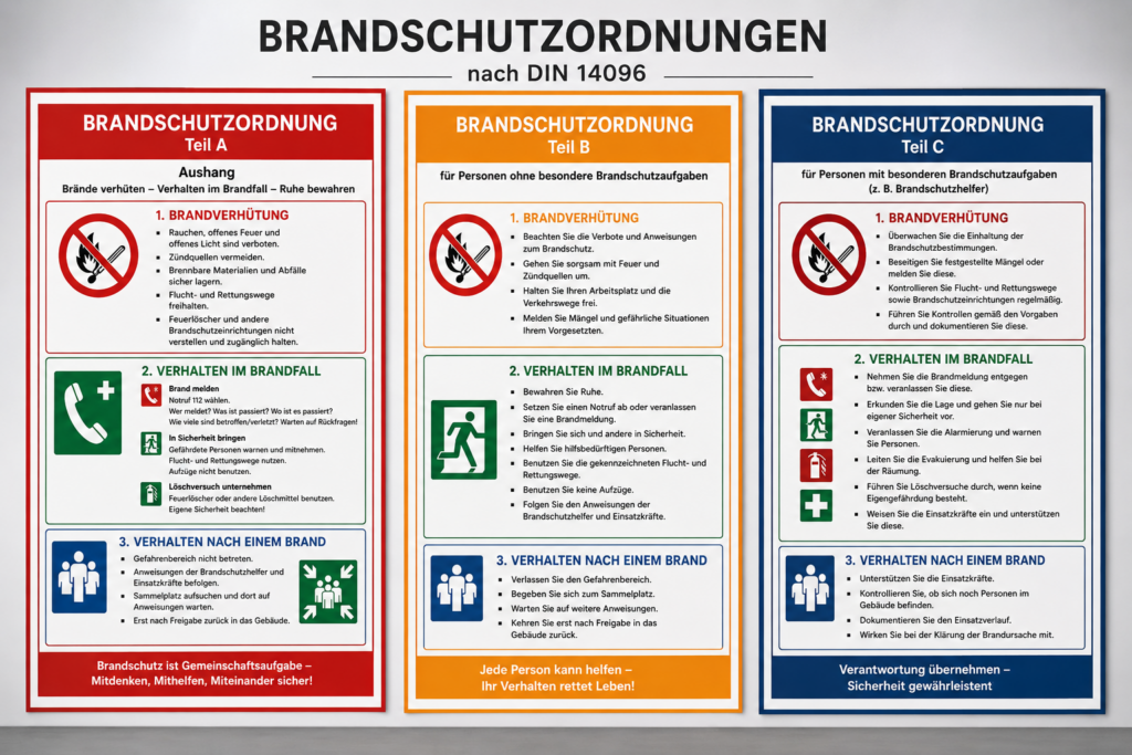 Brandschutzordnung erstellen lassen nach DIN 14096