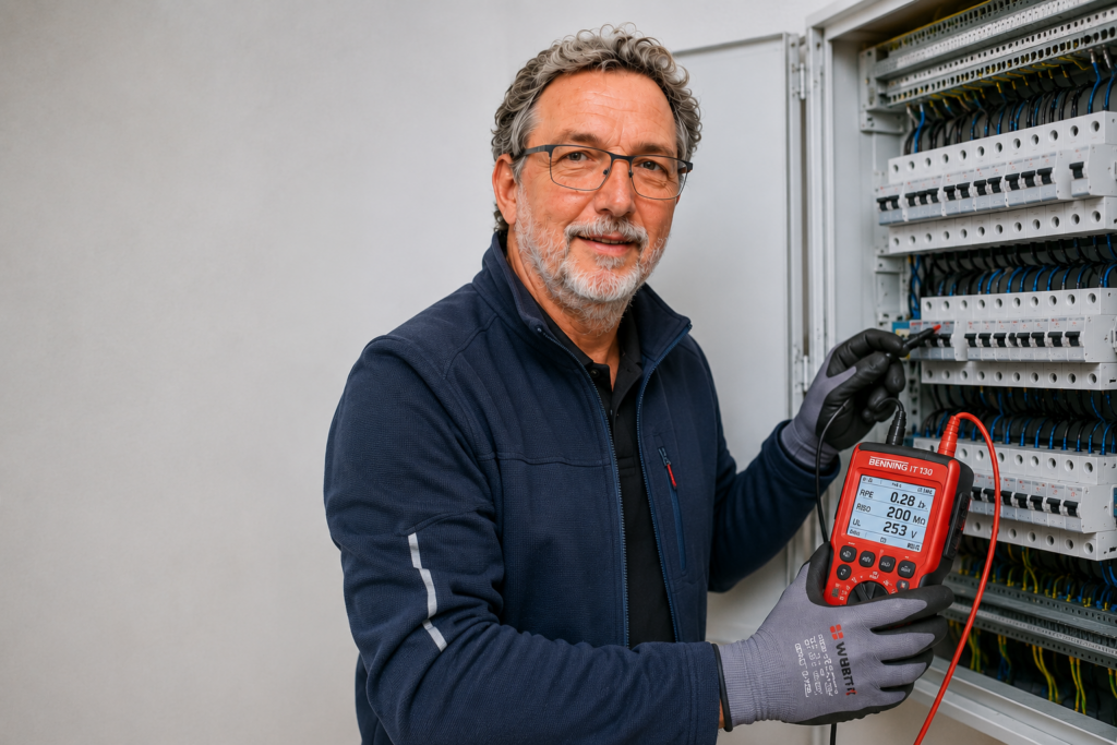Ortsfeste elektrische Anlagen und Betriebsmittel prüfen